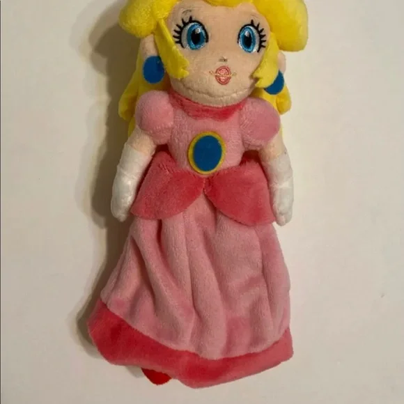 Super Mario Bros 8-Inch Peach Plush , officials - Picture 2 of 3